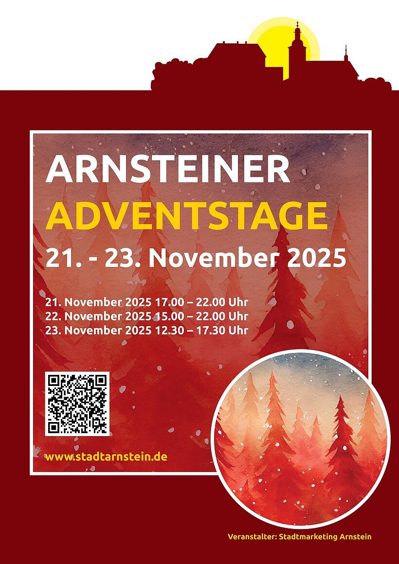 Arnsteiner Adventstage 2025 Plakat der Arnsteiner Adventstage 2025